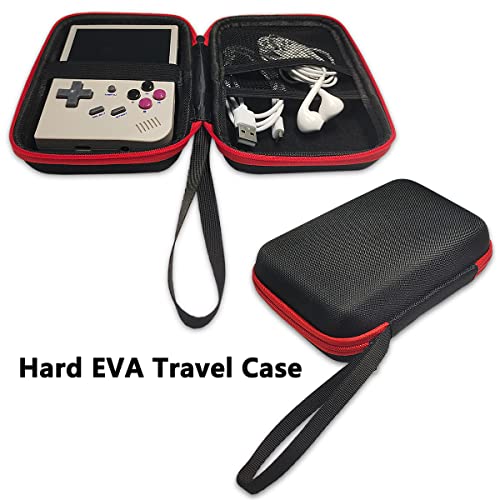 JCHPINE Case for ANBERNIC RG353V RG35XX Handheld Game Console, Travel Case for Miyoo Mini Plus Portable Game Console Accessories (Case Only)