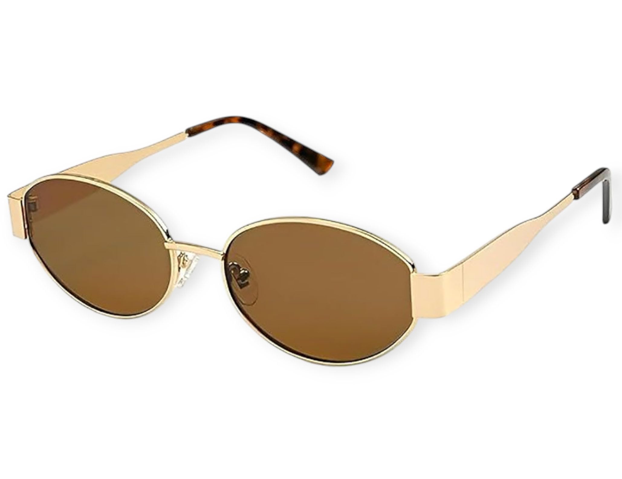 Retro Oval Sunglasses – Stylish & Trendy Metal Frame with UV400 Protection Lens for Men & Women-image-31