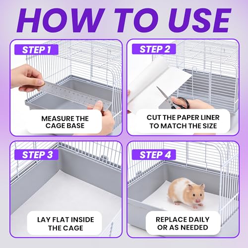 Image of HA SHI Bird Cage Liners - Non-Toxic, Ink-Free Newsprint Paper for Parrots & Small Animals (164 ft Roll - 22 inch Wide (Trim-to-Fit)) | Roll-type cage liner, 22 in wide x 164 ft, ink-free newsprint. Trim to any length for birds and small pet enclosures.
