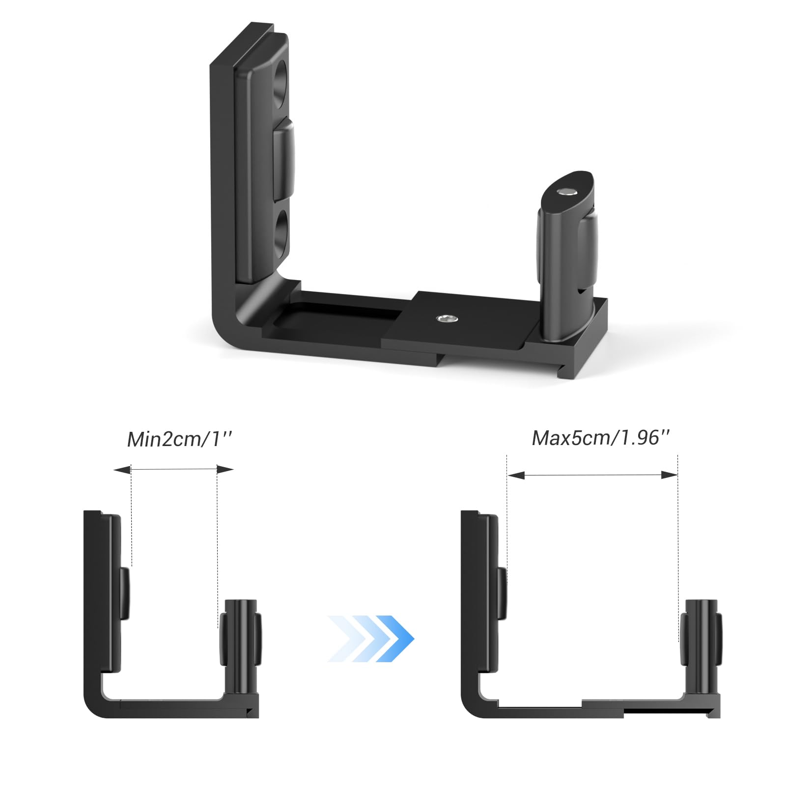 Adjustable Floor Guide Wall/Door Bottom Guide Sliding Barn Door Guide Hardware Black 06, New Plate Style, 0.33 cm x 0.17 cm x 11.6 cm - Image 4