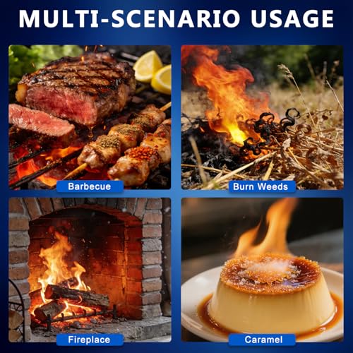 Image of ARTFLAMM Powerful Propane Torch Gun with Adjustable Flame, Cooking Torch for BBQ, Searing Steak, Campfire, Charcoal Grills & Sous Vide - Flamethrower Blow Torch Lighter (Tank Not Included)