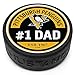 Sports Decor Pittsburgh Penguins #1 Dad Textured Puck