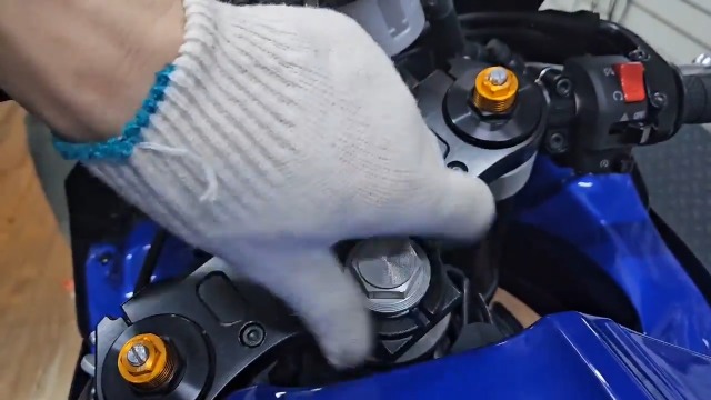 Lab Mounts Motomount R7 Steering Stem Nut (Aluminium Open