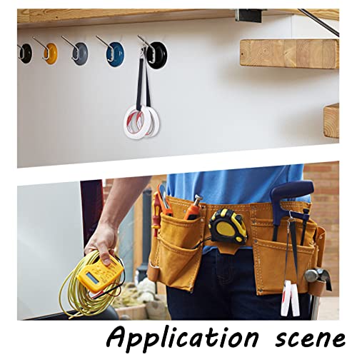 Image of GORGECRAFT 4Pcs 2 Colors Electrical Tape Holder Strap Nylon Belt Strap with Swivel Hooks Ropes Wires Tape Storage Lanyard Belts for Gaffers Photography Stage Carrying Tool Bag Organizer Accessories