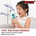 Force1 Ditto Mini Talking Robot for Kids - Robot Voice Changer Toy with Posable Body and LED Eyes, Red