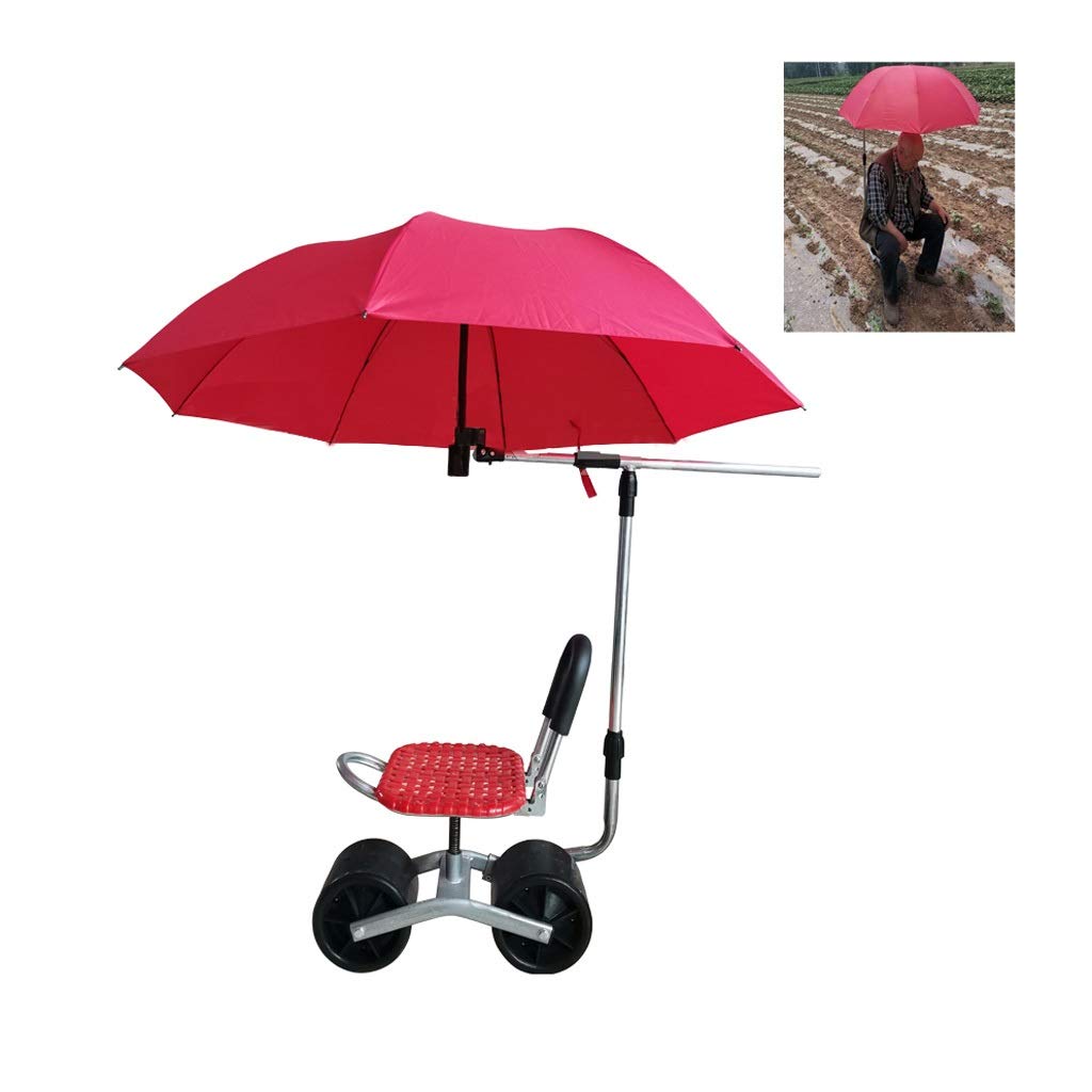 腰掛 台車 楽々カート 作業用シートと傘棚付きのガーデンカートローリング、屋外用ユーティリティローンヤードパティオワゴンスクーターS＆L植栽用、360度回転シ Amazon.co.jp: 腰掛 台車 楽々カート 作業用シートと傘棚付きの