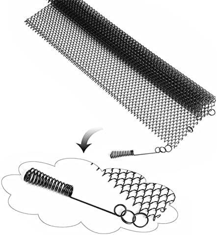Cyhamse Fireplace Mesh Screen, Mesh Screen Enhance The Style Of Fireplace, Black Wide Pannels Prevent Sparks From Damaging Your Fireplace Or Rug