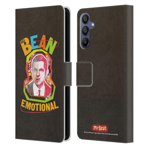 Étui Samsung Galaxy A15 Mr. Bean en cuir avec fermeture magnétique