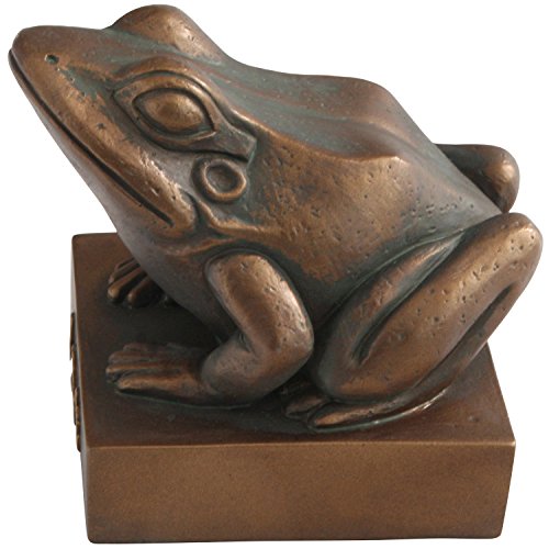 Estatua de la Diosa Rana Heket Egipcia Acabado Bronce miniatura 3