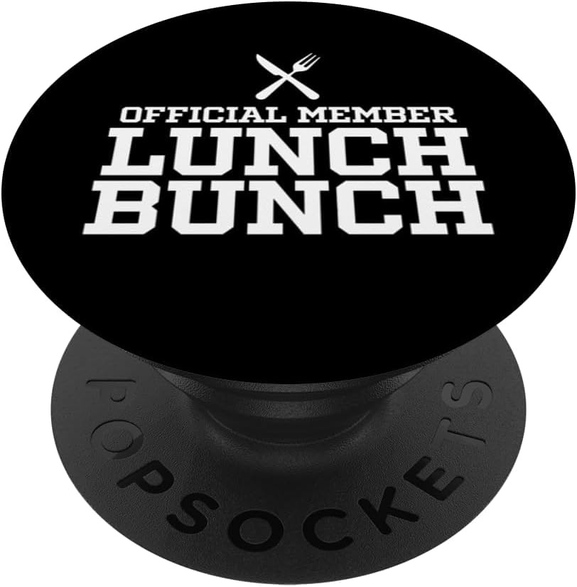 Official Member Lunch Bunch White Print PopSockets Adhesive PopGrip