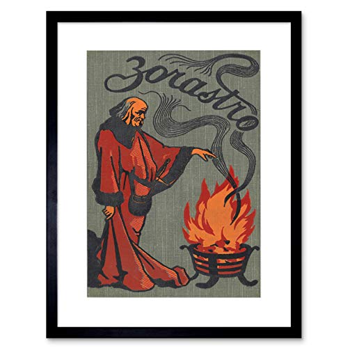 ZOROASTER ZOROASTRIANISM GRAPHIC FRAMED PRINT WALL ART F12X11814