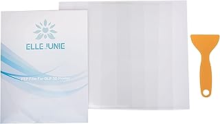 Generic, FEP Film for UV 3D Printers Ready to Install Printer Fep Film Sheets with Protective Cover On Each SidePlastic Spatula for Scratch Free High UV Transmittance & Widely DLP Compatible.