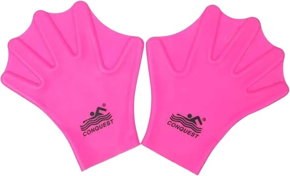 Kids Adults Webbed Swimming Gloves,Hand Flippers for Swimming, Silicone Swim Gloves for Lap Swimm,Water Aerobics Hand Fins for Scuba Diving Training,Hand Swim Fins