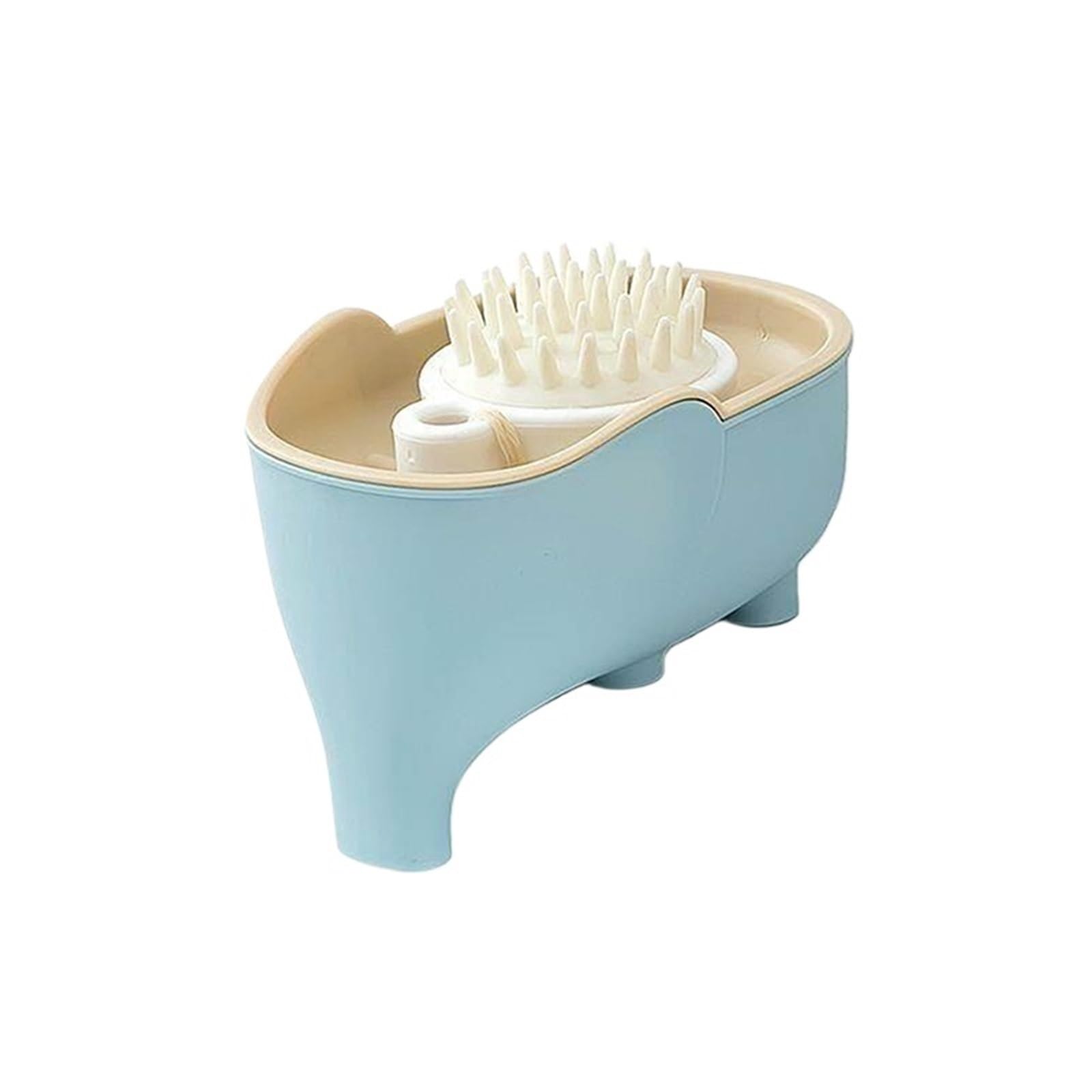 Soap Dishes Double Layer Creative Elephant Shape Soap Box Dish Drainable Holder Waterproof Drain Rack Container Tray