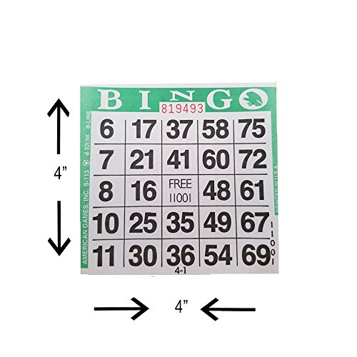 American Games 1on Bingo Paper (500 Sheets) (Green)