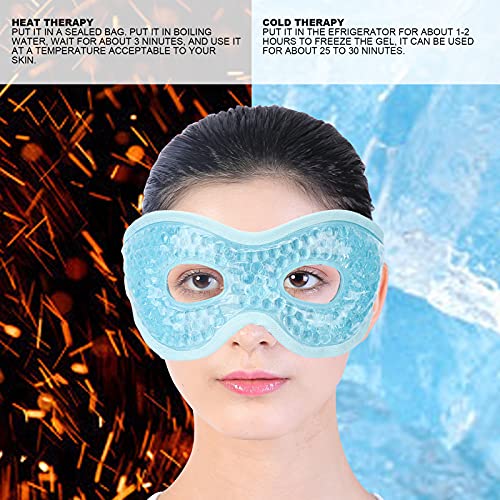 3 Kleuren Optioneel Herbruikbaar Gelpareloogpakket, Zichtbaar Ontwerp Ooggelpakket met Magische Riem, Donkere Kringen… - Afbeelding 3