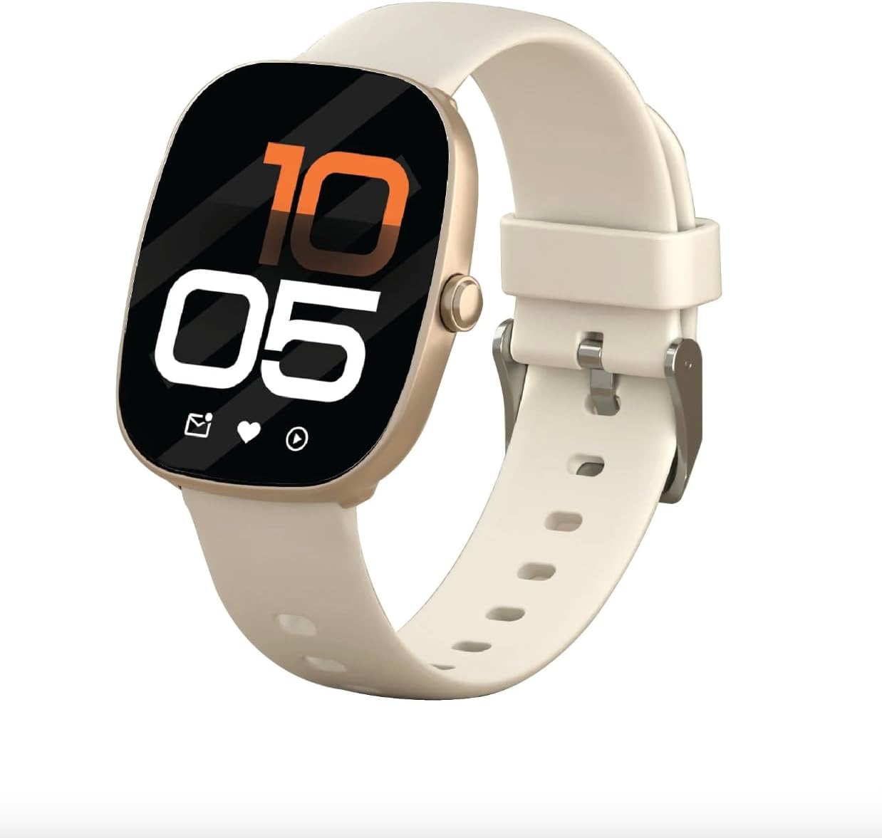 Smartix Smartwatch | Bluetooth Calling Smart Watch with Mic, 1.85” HD Display, Fitness Tracker with Heart Rate, SpO₂, Sleep Monitor, Sports Modes, Waterproof (Go Beige)