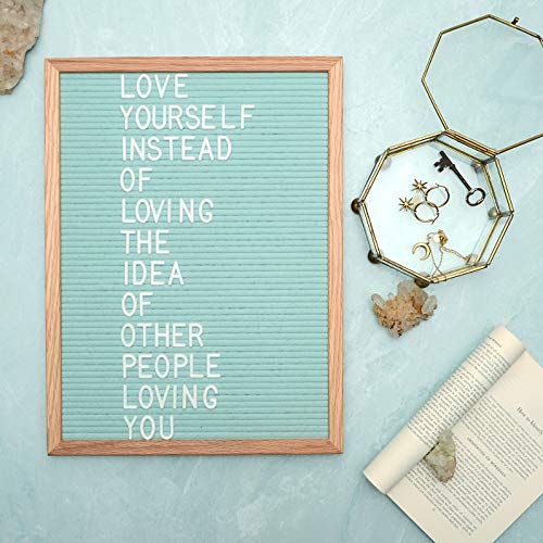 Felt Like Sharing Letter Board Letters Only (348 Pieces, White 1”) – Changeable Plastic Letters for Felt Boards – Christmas Letter Board Accessories Set for Creative Messages & Holiday Decor Displays - Thumbnail 7