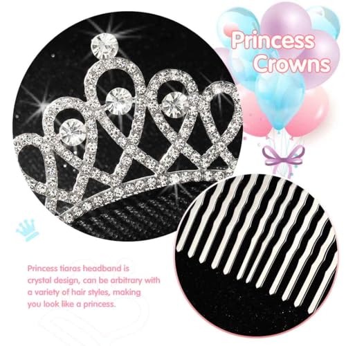 Yean Rhinestone Mini Hair Comb Silver Crystal Tiara Comb Princess Wedding Hair Accessories Decorations For Women thumb #4