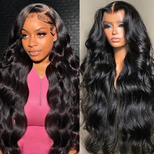 🔥 10 Best Brazilian Human Hair Wigs 8 30 Inch 13x6 Lace Front Wigs Human Hair 200 Density Body Wave HD Lace Front Wigs Human Hair 13x6 HD Lace Frontal Glueless Wigs Human Hair Pre Plucked Brazilian Virgin Human Hair Wig for Women
