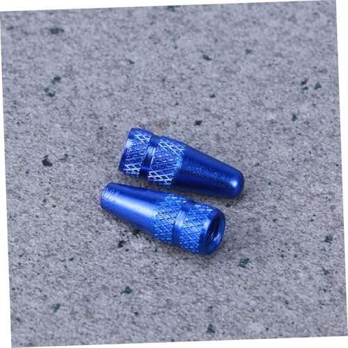 6 Pcs Tapas de Válvula Azules para Bicicleta miniatura 7