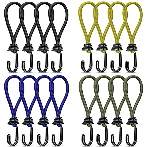 Metallhaken Mit Expander-Schlaufe - Für Planen & Anhängernetze - 80mm Durchmesser - Dehnung 100%