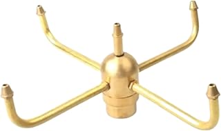 Brass Rotating Fountain Nozzle for Garden Pond, Automatic Water Spray Head for Pool Landscape