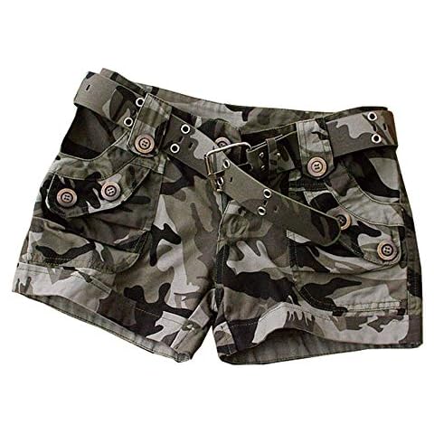 Pantalones cortos de camuflaje para mujer de HNOSD Cover
