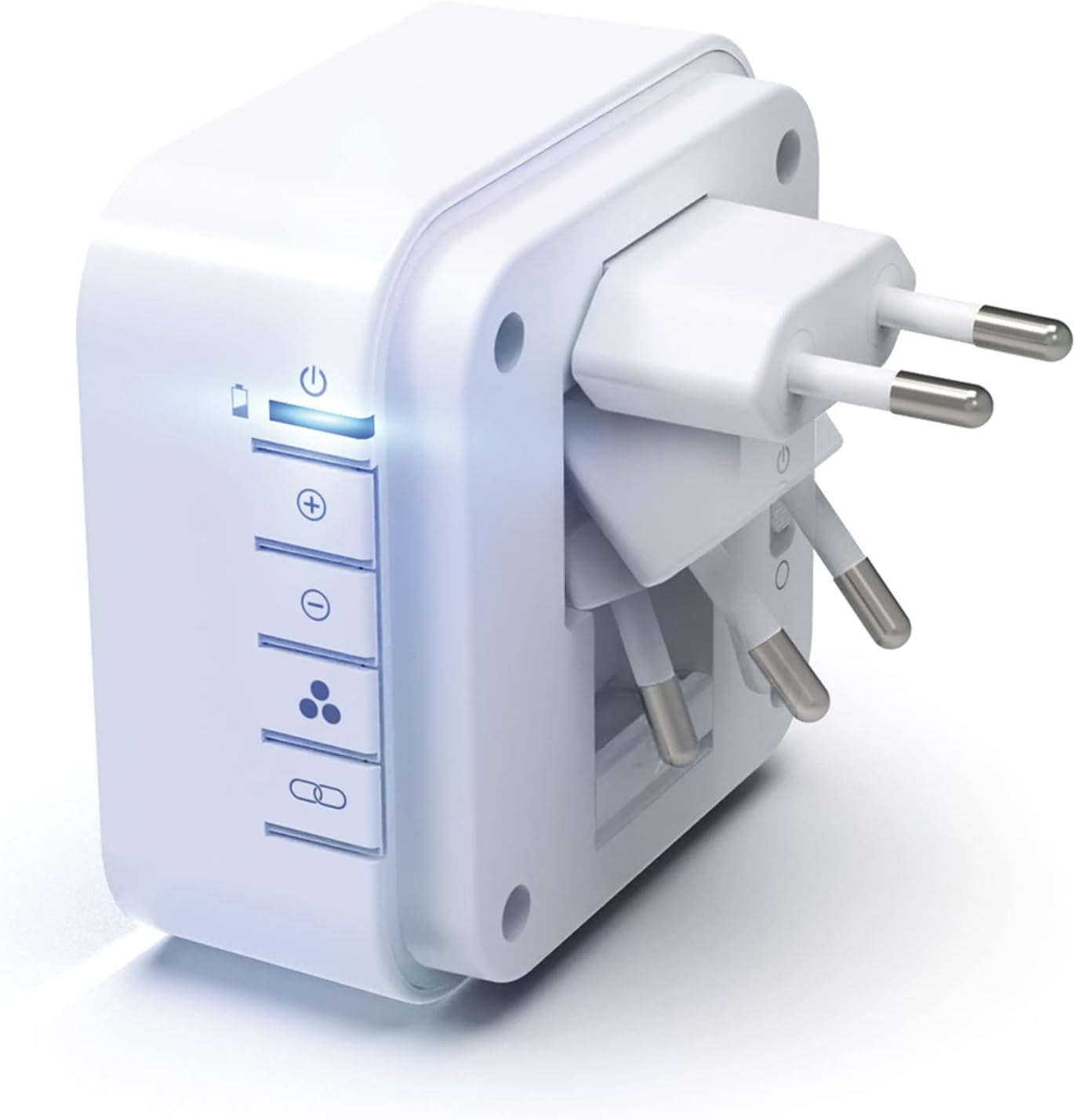 പിൻഭാഗം view of the Bell-510 RX receiver showing the foldable Europlug.