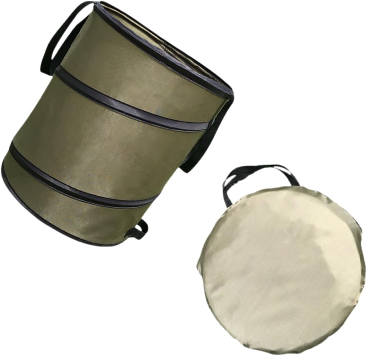 ibasenice 1set Folding Trash Can for Outdoor Use Portable Gardening Bucket for Camping and Leaf Collection Lightweight Oxford Cloth Waste Container