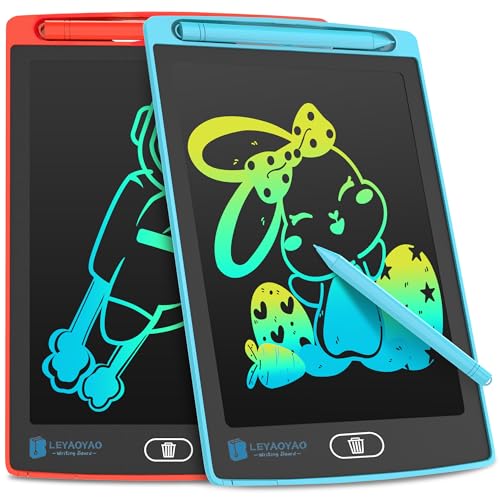 LCD Schreibtafel Spielzeug für Kinder 8.5 Zoll, 2er-Pack Maltafel Bunte...