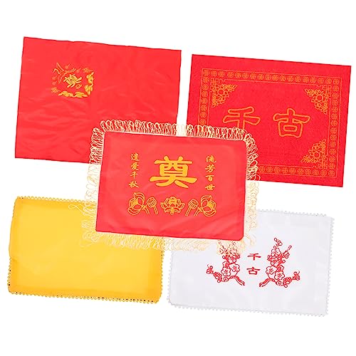 PRETYZOOM Juego De 5 Fundas Versátiles para Urna De Cenizas Paño para Urna De Cenizas para Ataúd Suministros Funerarios Decoración