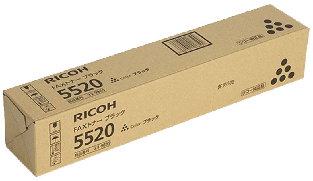 RICOH 5520 トナーカートリッジ Amazon | RICOH FAXトナー ブラック 5520 純正 | リコー | トナー