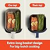 bella 6 Qt Slim Air Fryer, Fits-anywhere™ Kitchenware, EverGood™ Ceramic Nonstick Coating, Adjustable Temperature, 6 Preset Cooking Options, 60 Min Auto Shutoff w Audible Tone, 5lb Capacity, Oatmilk #2