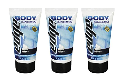 Edge Body Renew Face & Body Shave Cream 5.1 oz (Pack of 3)