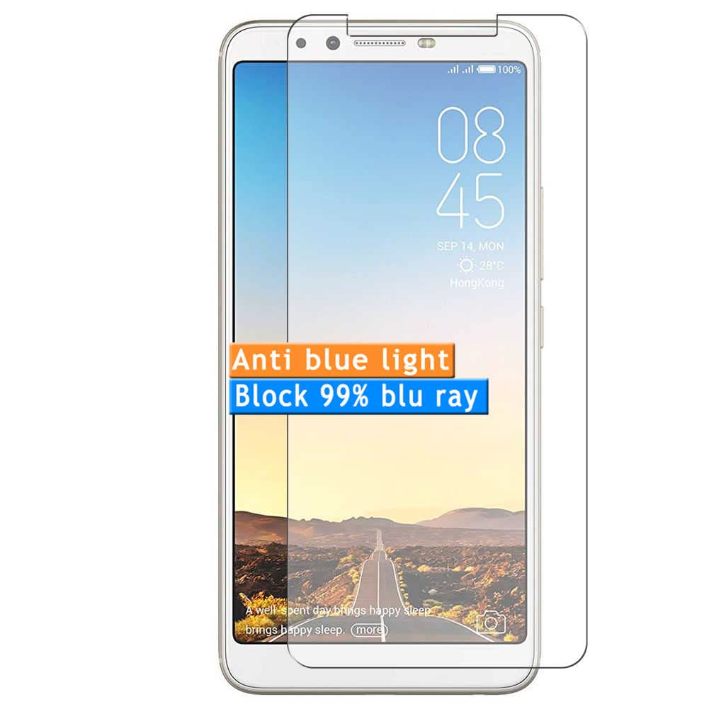 3-Pack Anti Blue Light Screen Protector, compatible with TECNO Camon iClick TPU Film Protectors Sticker [ Not Tempered Glass ]