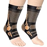 NEENCA Ankle Brace for Pain Relief, 2 Pack Compression Ankle Sleeves Set. Ankle Support Stabilizer for Achilles Tendonitis, Plantar Fasciitis, Joint Pain, Swelling, Arthritis, Sport