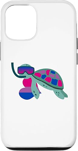 Miniatura 4 de Funda para iPhone 11 Pro Max Linda Tortuga Bisexual Bandera Corazón Sutil LGBT Bi Gay Pride