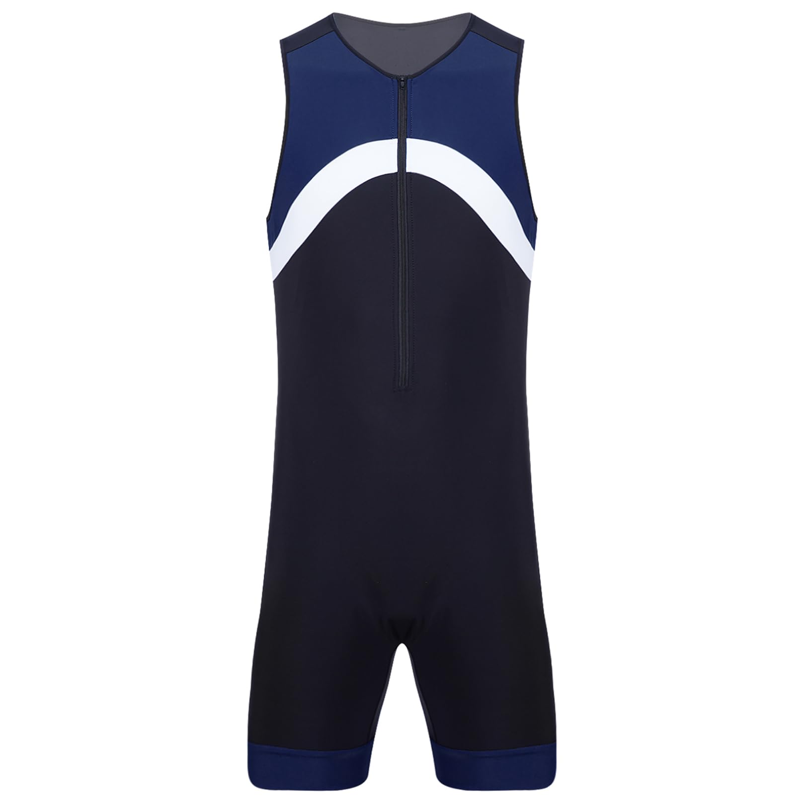 ranrann Maillot de Bain Homme 1 Pièce Combinaison Natation Combishort Surf Plage Piscine Sport Swimwear M-4XL