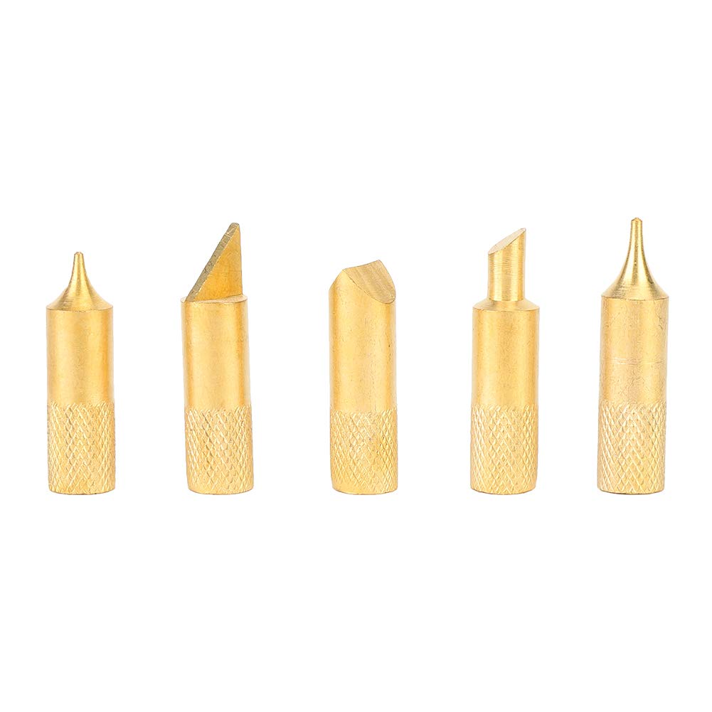 Fafeicy Pluma de Pirografía 40W, 5 Puntas de Grabado Intercambiables, 400°C, Herramienta Eléctrica para Grabado en Madera y Cuero Artesanal