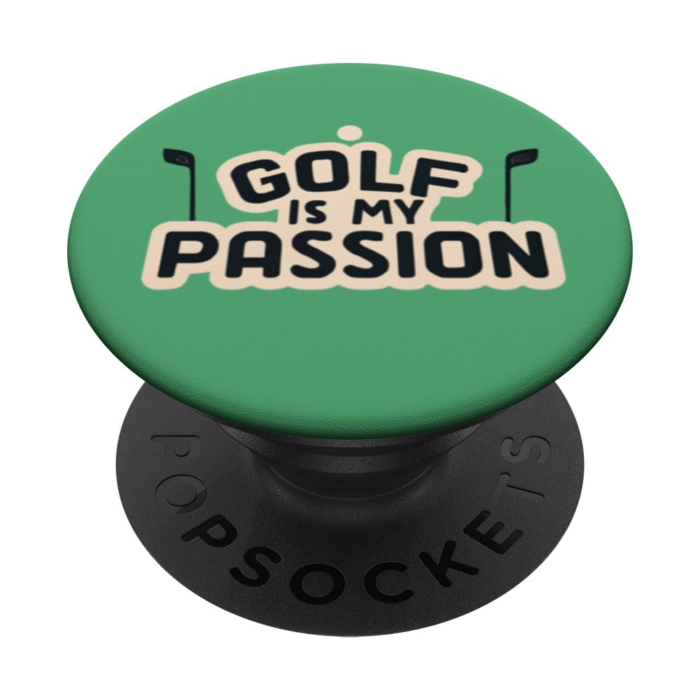 Golf Is My Passion Graphic Design PopSockets Swappable PopGrip