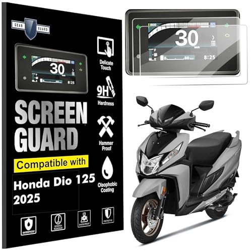 Image of [2Pack] Gear Guard Screen Protector For New Honda Dio 110 | 125 DLX Accessory 9H TFT Digital Speed Meter Console Protector | Display Speedometer Cluster [Not Tempered Glass]