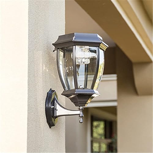 Miniatura 2 de Solar Garden Decoration Outdoor Wall LED Lamp Street Outdoor Waterproof Solar Panel Sun Wall Light 7 Inch Warm Light Solar Wall Light (Black)