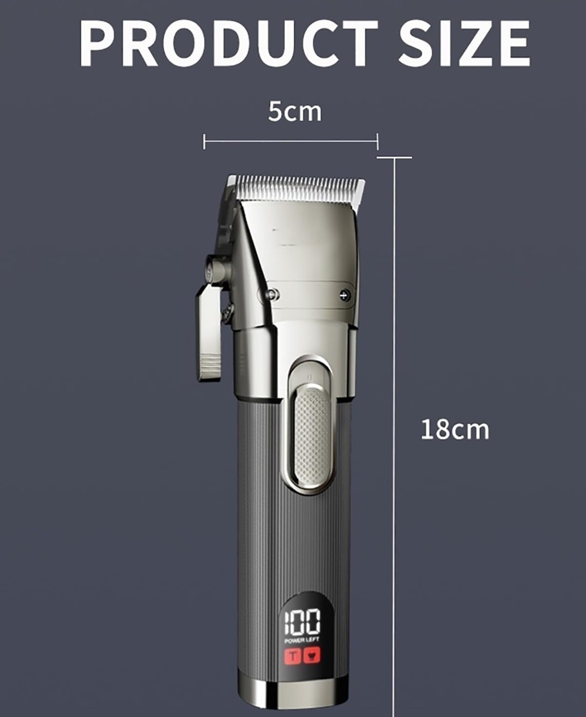 Hair Cutting Tool, Professional Barber Hair Trimmer for Men 2 Speed Beard Trimmer Rechargeable Hair Clipper Grooming Haircut Machine