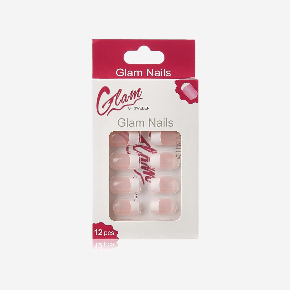 Glam Of Sweden French Manicure False Nails, one size