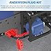 jamgoer Anderson Connector 175A 2-4 Gauge Battery Quick Connect/Disconnect Plug Kit 12V-36V for Car ATV Winch Trailer Motor, 4 Pack Red