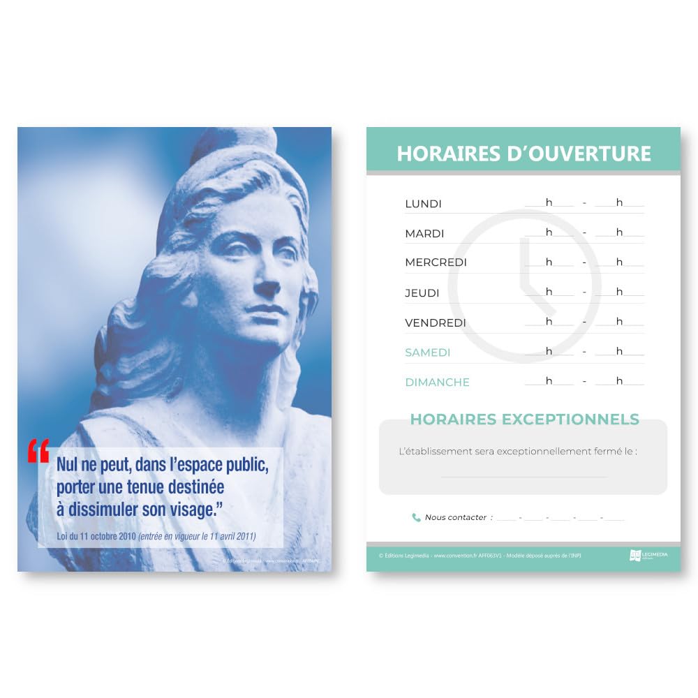 Pack de mise en conformité Cabinet médical - 6 Affichages et 5 Registres obligatoires avec 1 stylo-feutre offert - Édition 2026 - Kit de fixation inclus - Fabriqués en France - LEGIMEDIA ÉDITIONS