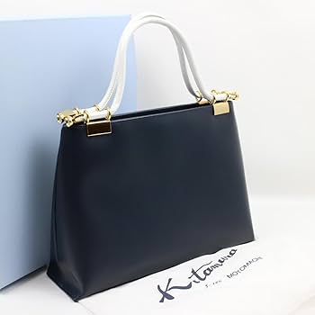 【極美品】キタムラ　ハンドバッグ　レザー　ネイビー　小銭入れ付き 2480155465.jpg?1736655550