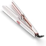 Hittiona Brosse de lissage des cheveux à vapeur – 3-in-1 Brosse de redressage des cheveux avec vapeur hydratante, technologie ionique négative, réduit les dommages de la chaleur, nausée cheveux, bristelles anti-calcaires, double tension pour le voyage