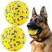 FUSOTO 2Pcs Dog Balls, Tennis Balls for Dog Aggressive Chewers, for Large Medium Small Puppy, Training Catch&Fetch, Water Floats Toys, Yellow